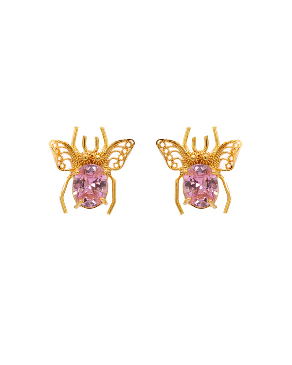 QUEEN B EARRINGS PINK