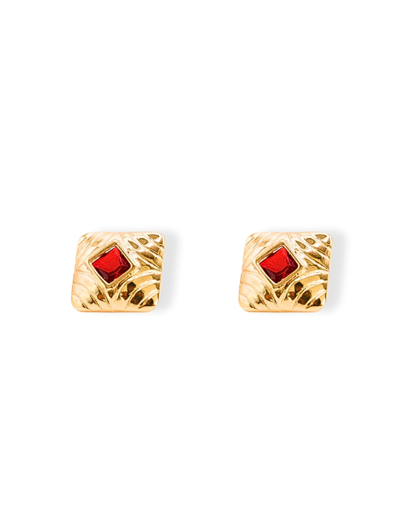 LUCIA STUDS REDS
