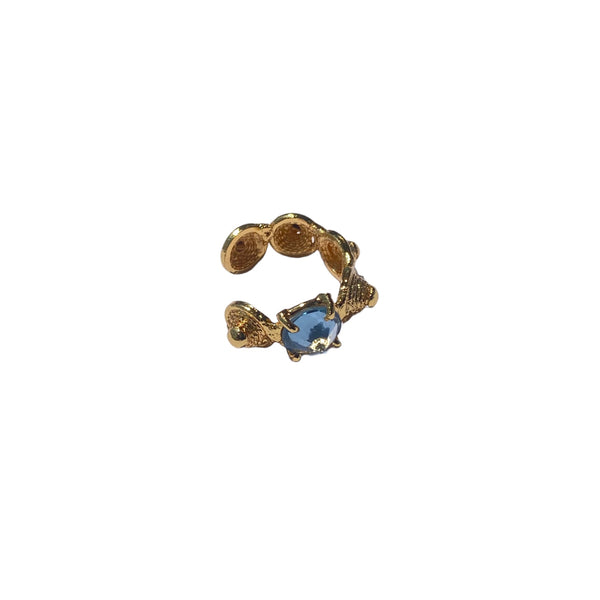 Imani Spark earcuff Blue