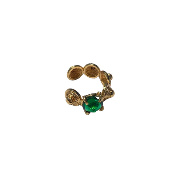 Imani Spark earcuff Green